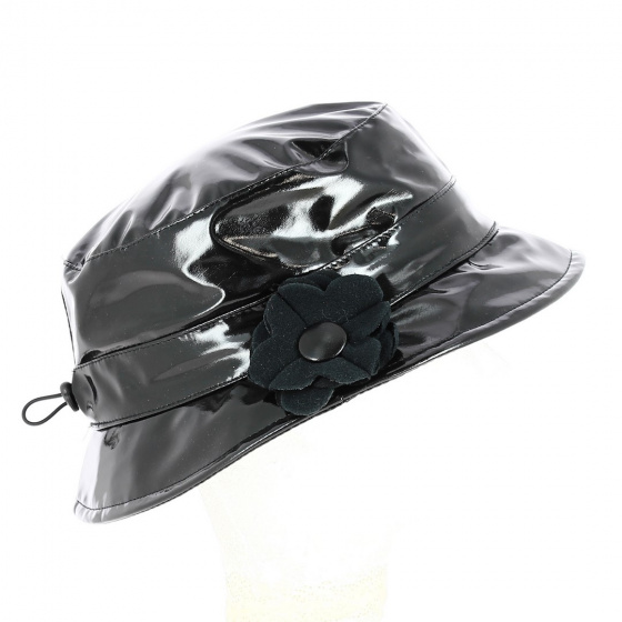 Carole patent rain hat with flowers