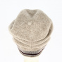 Beret - Beige wool hat with headband - Traclet