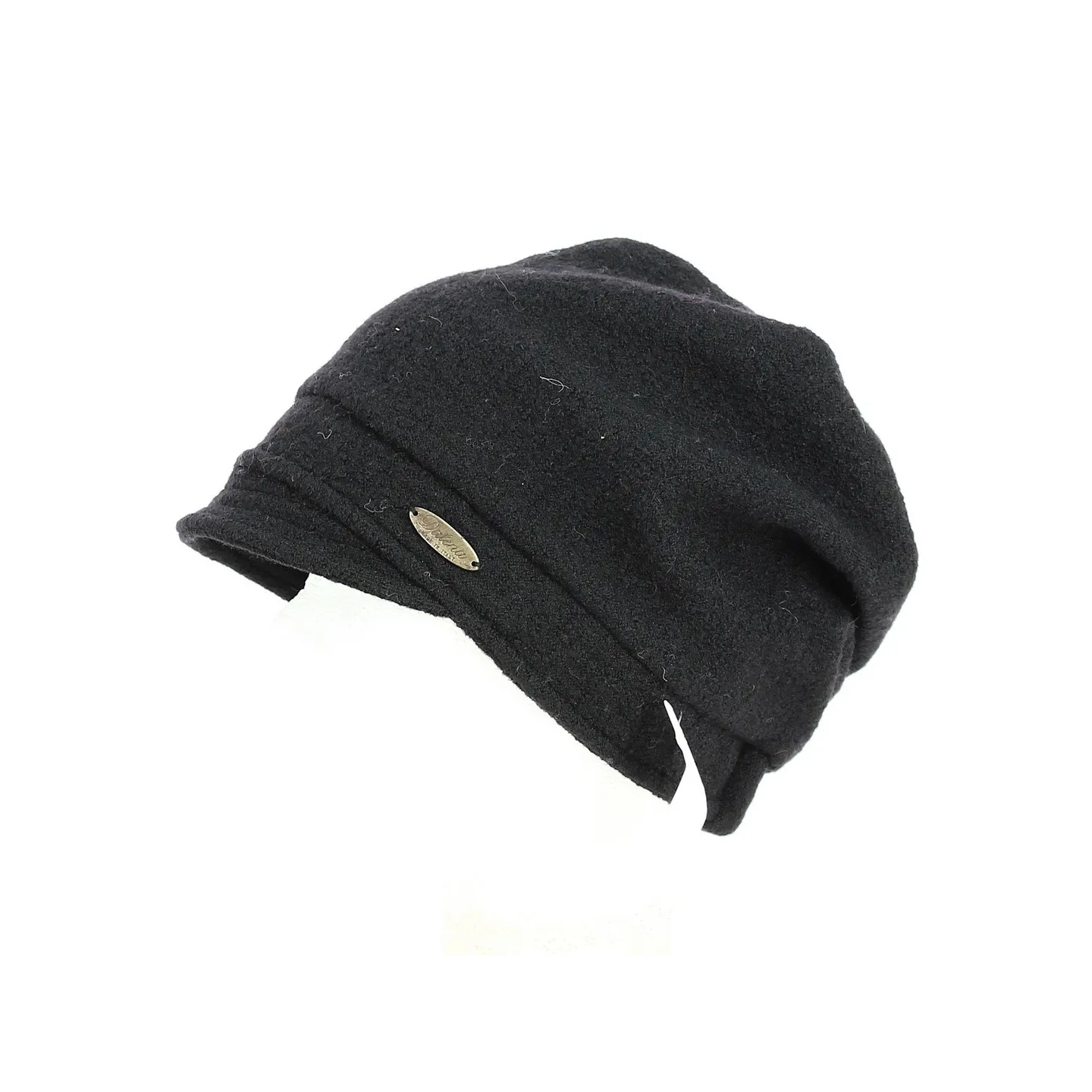 Béret Bonnet Laine avec visière Noir- Traclet  Reference : 8861 | Chapellerie Traclet