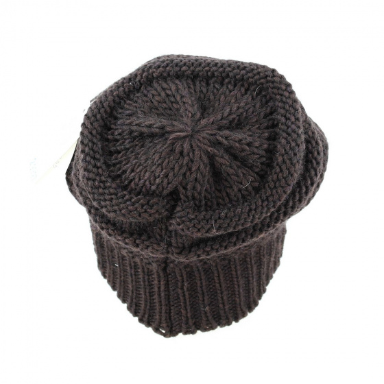 Brown rasta beanie