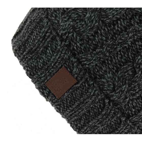 Short Cable Knit Opera Beanie Acrylic - Traclet
