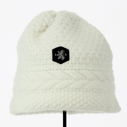 Short white beanie Opera Acrylic twist - Traclet