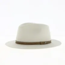 Chapeau Traveller Feutre Laine Blanc - Fléchet