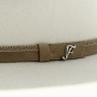 Traveller Hat White Wool Felt detail - Fléchet