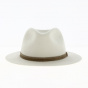 White Wool Felt Traveller Hat - Fléchet