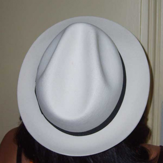 Blues Brothers blanc ruban noir