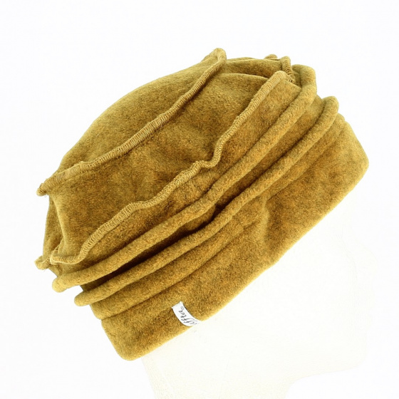 Julie Yellow Mustard Fleece Hood - Traclet