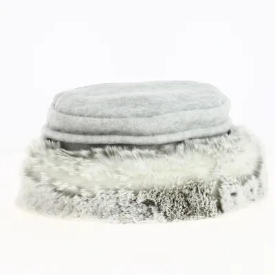 Toque Akilina  Fausse Fourrure & Doublure Polaire Gris - Traclet