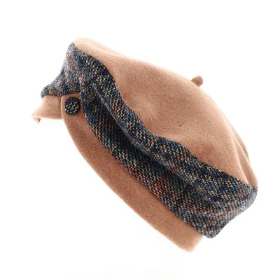 Béret Laine Cacao & Cuivre  côté - Traclet