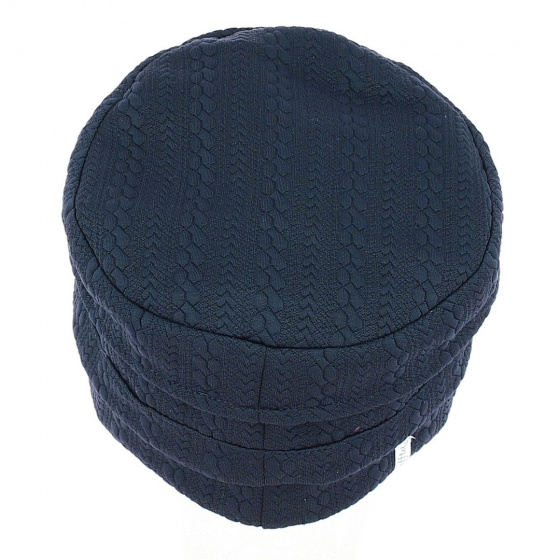 Toque Femme en tissu Marine - Mtm Toque Femme en tissu Marine - Mtm
