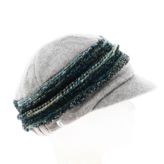 Casquette Gavroche Ebony Laine Gris & vert - MTM