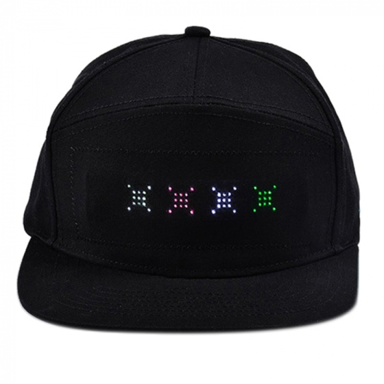 LED message display cap