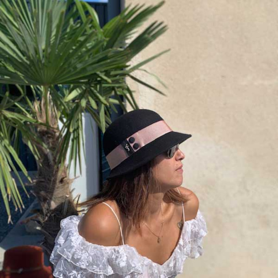 Wool Felt Cloche Hat - Fléchet