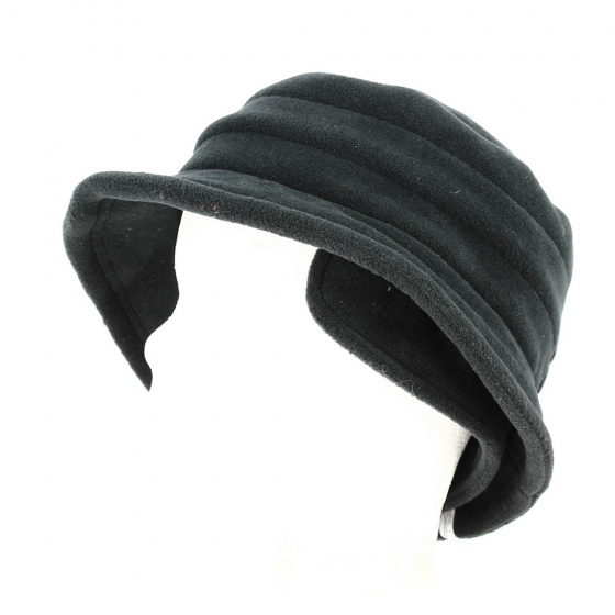 Bob Fleece Hat Elza black earmuffs - Traclet