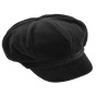 Cap Gavroche Anna Velvet Black - Traclet