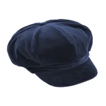 Cap Gavroche Anna Velvet Navy - Traclet