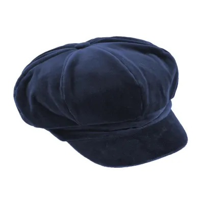 Cap Gavroche Anna Velvet Navy - Traclet