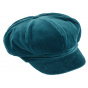 Cap Gavroche Anna Velvet Blue Oil - Traclet
