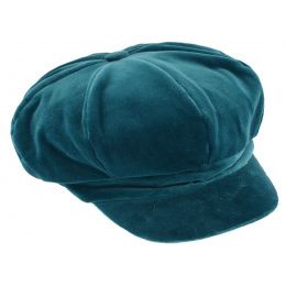 Cap Gavroche Anna Velvet Blue Oil - Traclet