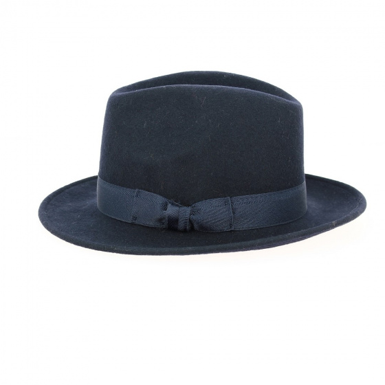Brown Wool Felt Hat Godfather - Traclet Brown Wool Felt Hat Godfather - Traclet