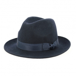 Godfather Brown Wool Felt Hat - Traclet