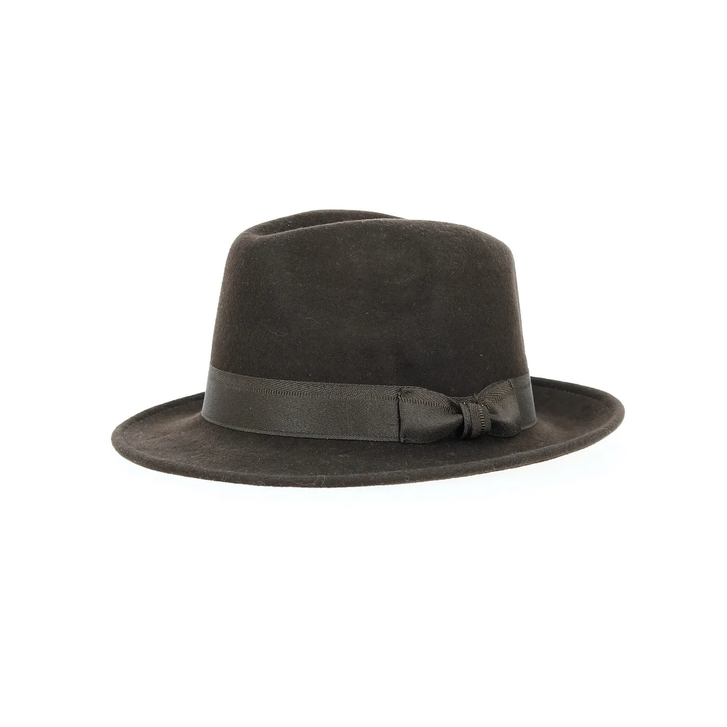 Chapeau feutre Laine Marron Godfather - Traclet