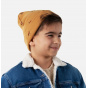 Barts Vinson Kids Beanie with Yellow Biker Fox Embroidery