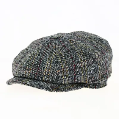 Casquette Huit côtes Houston laine gris - Crambes