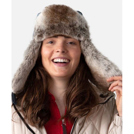 Kamikaze Army Blue & Grey Trapper Hat - Barts