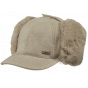 Corabells Taupe ear flap cap - Barts