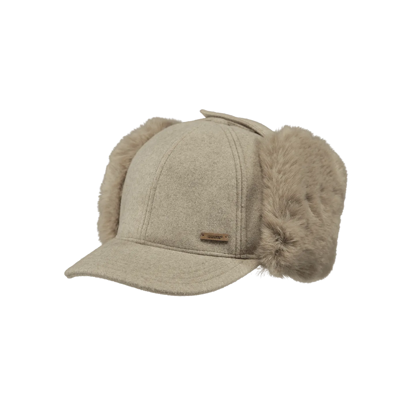 Corabells Taupe ear flap cap - Barts ref 16877 traclet hat shop