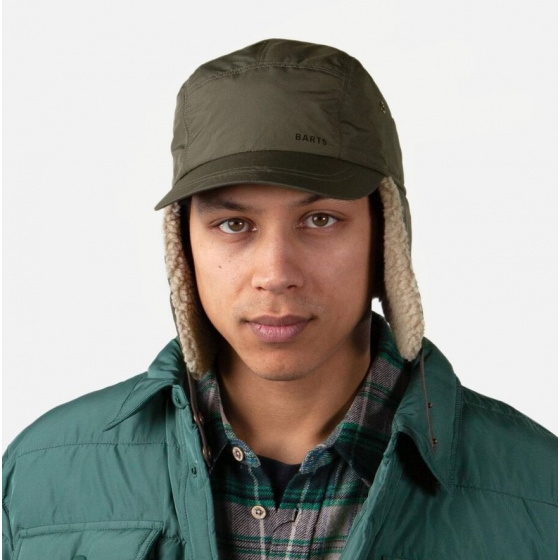 Boise Ear Flap Cap Olive - Barts