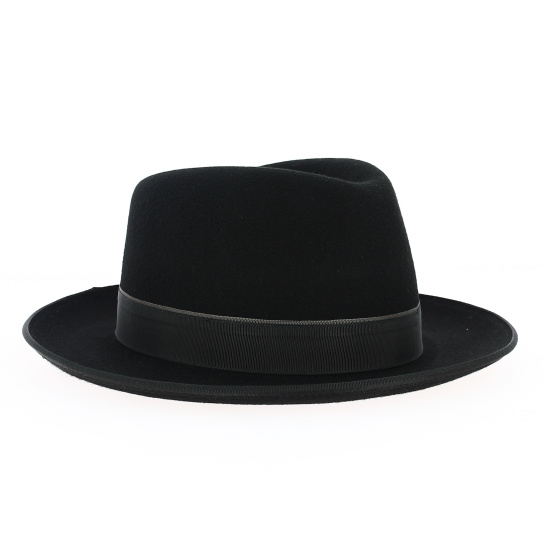 Chapeau Fedora Woolfelt laine noir - Stetson