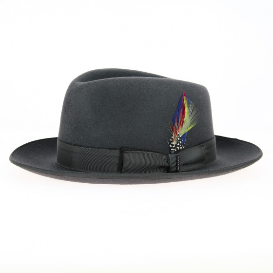 Fedora Woolfelt Hat Anthracite - Stetson