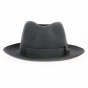 Fedora Woolfelt Hat Anthracite front - Stetson