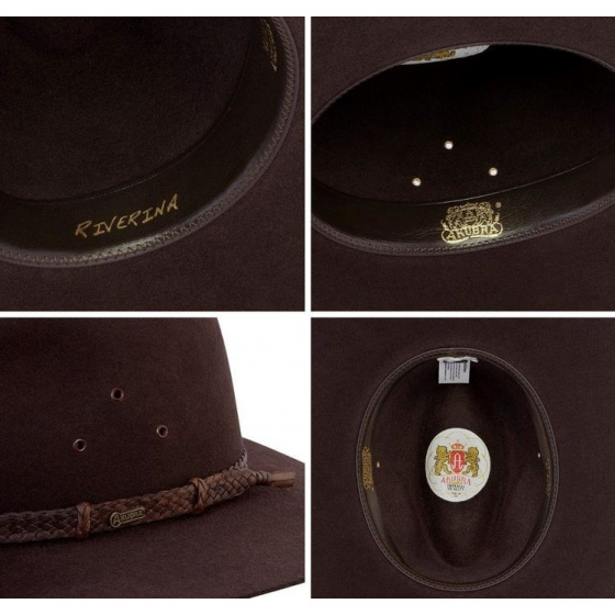 Chapeau Riverina Feutre Poil Loden - Akubra Chapeau Riverina Feutre Poil Loden - Akubra