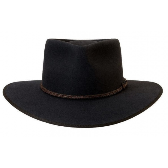 Chapeau Cattleman Feutre Poil Noir - Akubra Chapeau Cattleman Feutre Poil Noir - Akubra