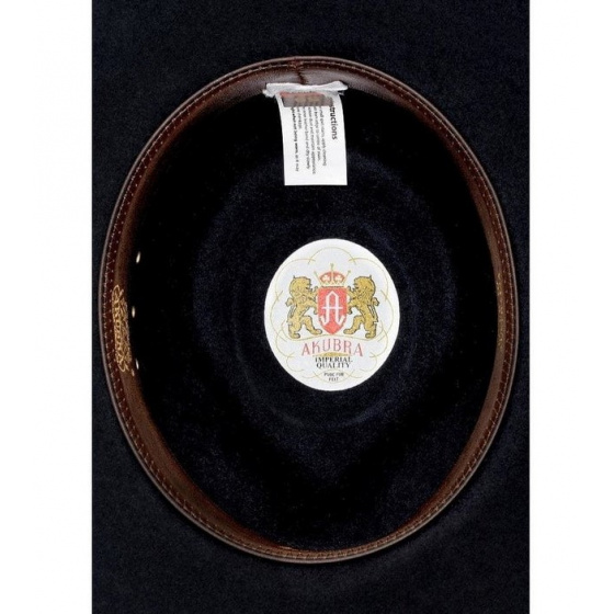 Black Fur Felt Cattleman Hat - Akubra Black Fur Felt Cattleman Hat - Akubra