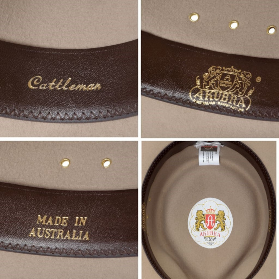 Sand Fur Felt Cattleman Hat - Akubra