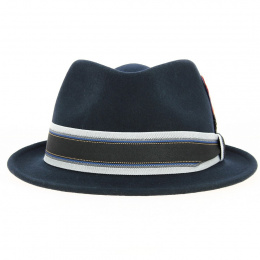 Trilby Wool Felt Hat Navy Blue - Stetson