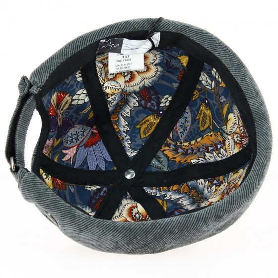 Docker Cooper velvet effect hat Grey lining - Mtm