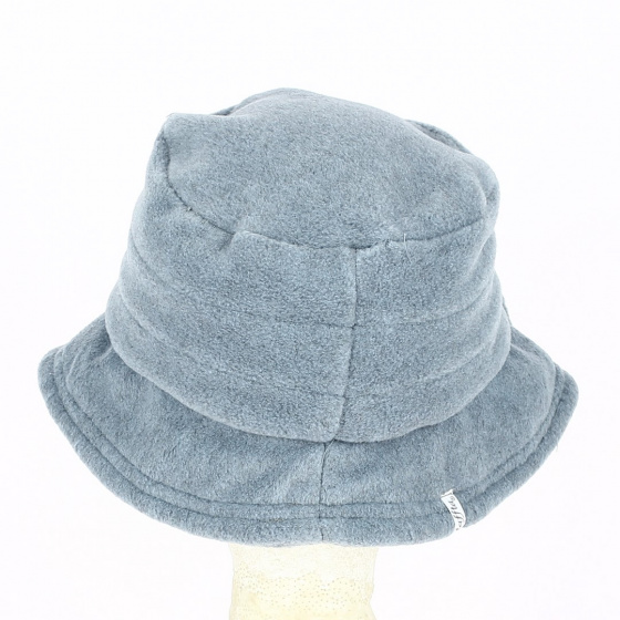 Chapeau Bob polaire Elza Bleu glacier cache-oreilles - Traclet