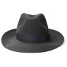 Chapeau Umberto Feutre Poile Gris - Borsalino- boutique borsalino Reference : 116 | Chapellerie Traclet