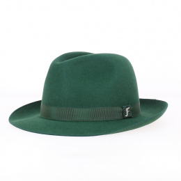 Fédora Le Chazelles Green Felt Hat - Fléchet