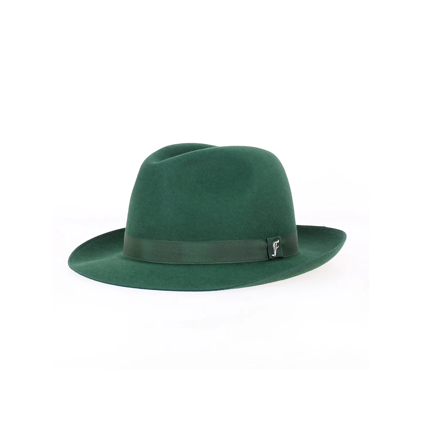 Chapeau Fédora Le Chazelles Feutre Poil Vert - Fléchet