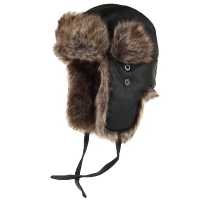 Black Trapper Ushanka - Traclet - winter ushanka purchase Reference: 16911 | Traclet Hat Shop