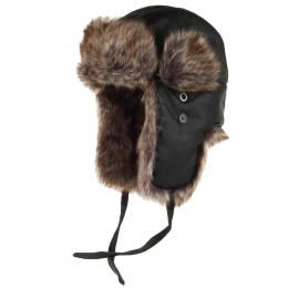 Black Trapper Ushanka - Traclet