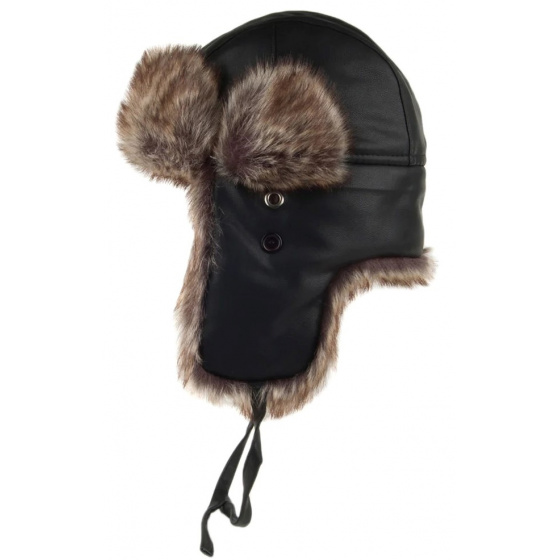 Black Trapper Ushanka - Traclet