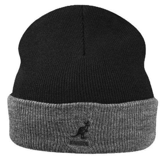 Kango Pull-On Beanie Black & Grey