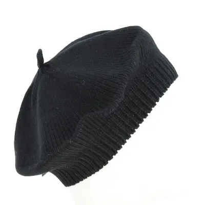 Black acrylic beret - Traclet